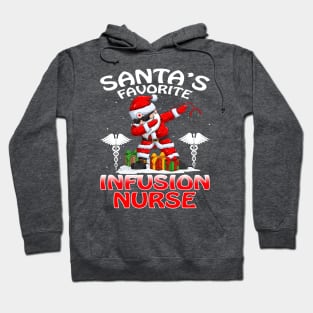 Santas Favorite Infusion Nurse Christmas T Shirt Hoodie